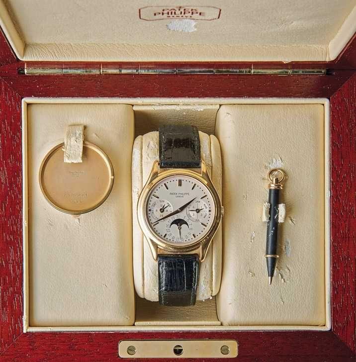 Patek-Philipp-Calatrava-Ewiger-Kalender-Herrenarmbanduhr 1990er Jahre, Schätzpreis:	18.000 EUR