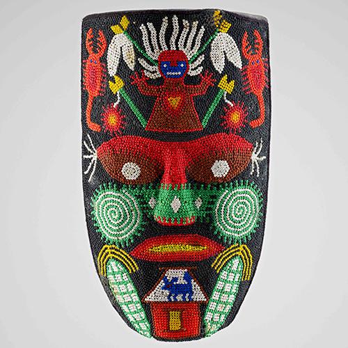 Maske, Huichol, Mexiko, Ethnologische Sammlung © Museum Natur und Mensch – Städtische Museen Freiburg, Foto: Axel Killian