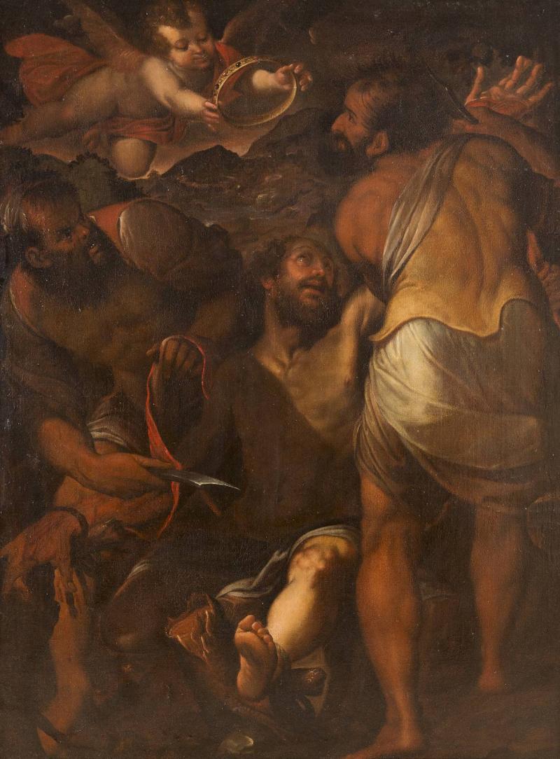 GIULIO CESARE PROCACCINI (1574–1625): Heiliger Bartholomäus, Öl auf Leinwand, 112 x 151 cm.  Limit 20.000,- €