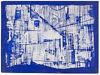 Ohne Titel (Scheibenwischer-Reihung), 1957 Acryl auf Karton 74 x 100 cm (29.1 x 39.3 i