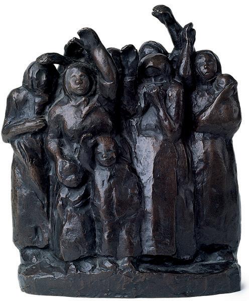 Käthe Kollwitz, Winkende Soldatenfrauen, 1937 (Bronze)