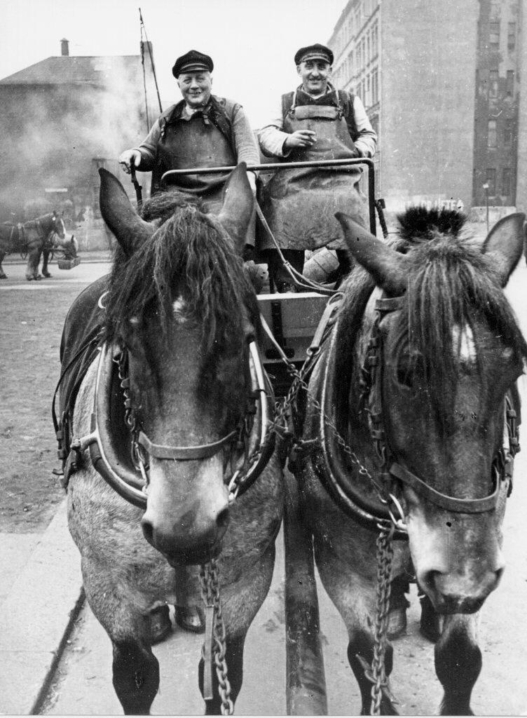 Bierkutscher in Hamburg, Germin, 1937  Foto SHMH