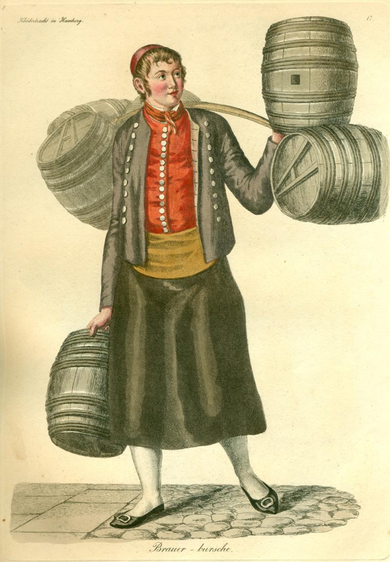 Der Bierbrauerbursche, Christoffer Sehr, 1805  Foto SHMH Museum für Hamburgische Geschichte