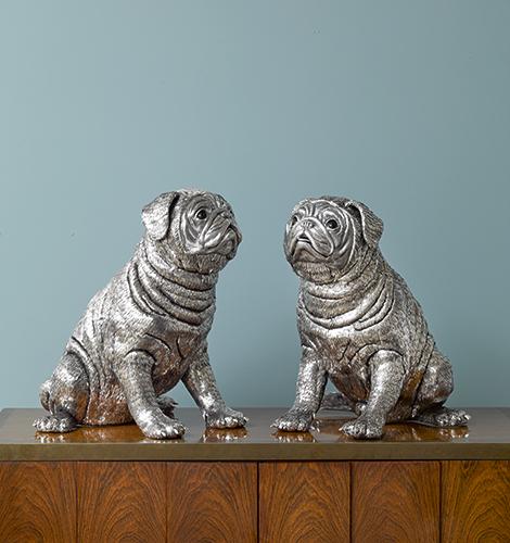 A Pair of Italian Silver Pug-Form Wine Coolers 20th century Estimate $50/70,000 ￼￼￼￼￼￼￼￼￼￼￼￼￼￼￼3 $10,000 – $50,000