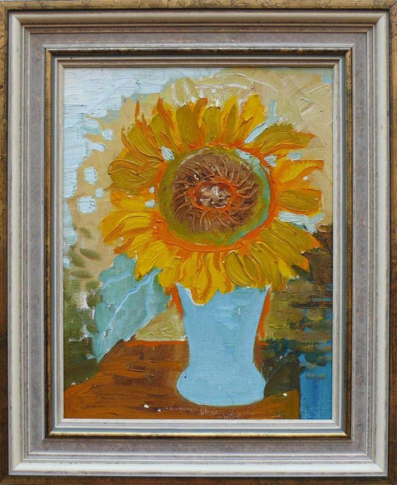 Dix, Otto (1891 Gera - 1969 Singen) "Sonnenblume in Vase"; Mindestpreis:	8.500 EUR