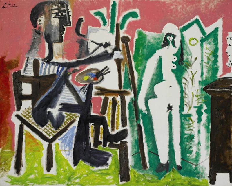 9567 Picasso, Le Peintre et son modèle