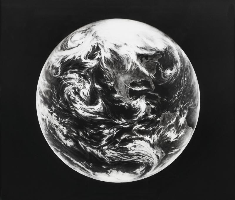 Robert Longo (geb. 1953) Ohne Titel (Earth, for Zander), 2006, Kohle auf Papier, 183 x 213,5 cm  Schätzwert € 200.000 - 250.000  Auktion 22. November 2016