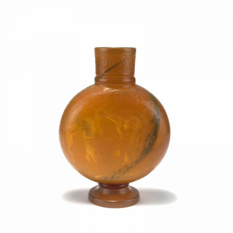 Burgun, Schverer & Cie., Meisenthal Vase 'Souffleur de verre a la halle', um 1897, ufrufpreis:	 Schätzpreis:	8.000 - 9.000 EUR