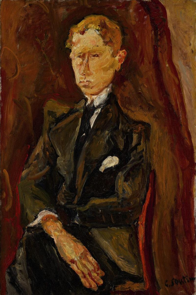 Lot 37 Property Of An Important European Collector Chaïm Soutine Le Rouquin Signed C. Soutine (lower right) Oil on canvas 31 3/4 by 21 3/8 in. 80.7 by 54.2 cm Painted circa 1917-19. Estimate $2.5/3.5 million Sold for $ 3,837,500