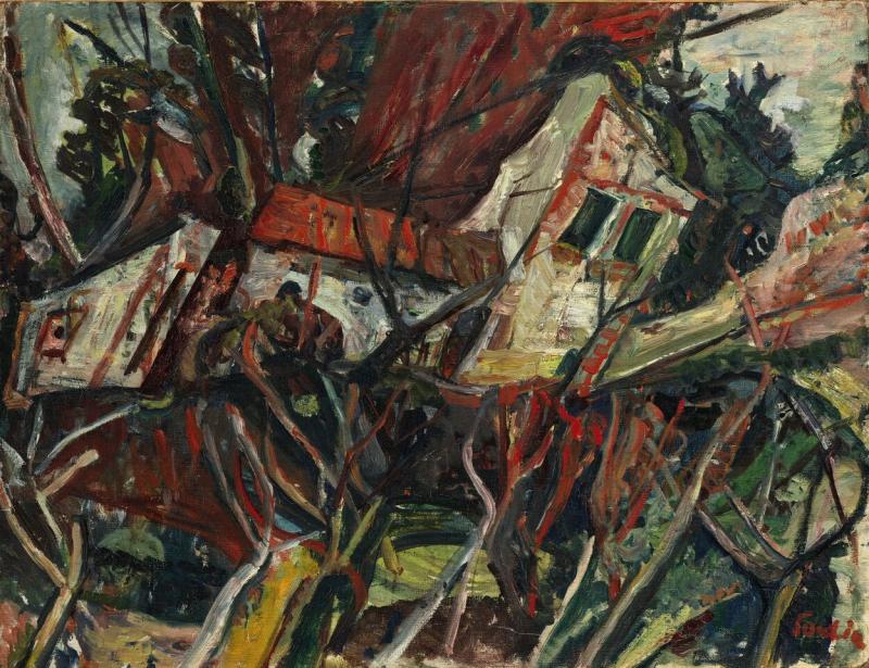 Chaim Soutine Paysage Aux Toits Rouges Estimate $600/800,000 Sold for $1,812,500