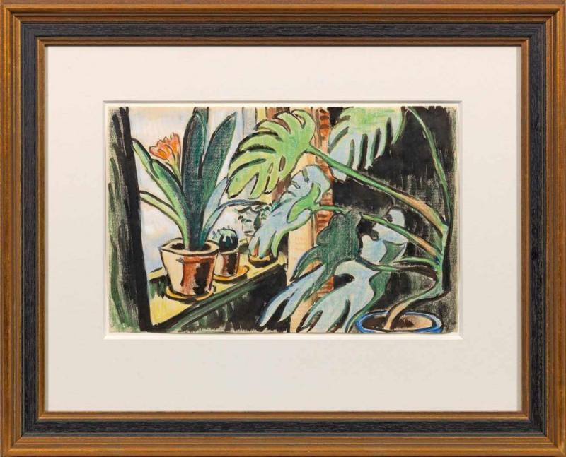 Karl Schmidt-Rottluff (1884 Rottluff - 1976 Berlin) "Philodendron und Clivia". Originaltitel, Mindestpreis:	58.000 EUR