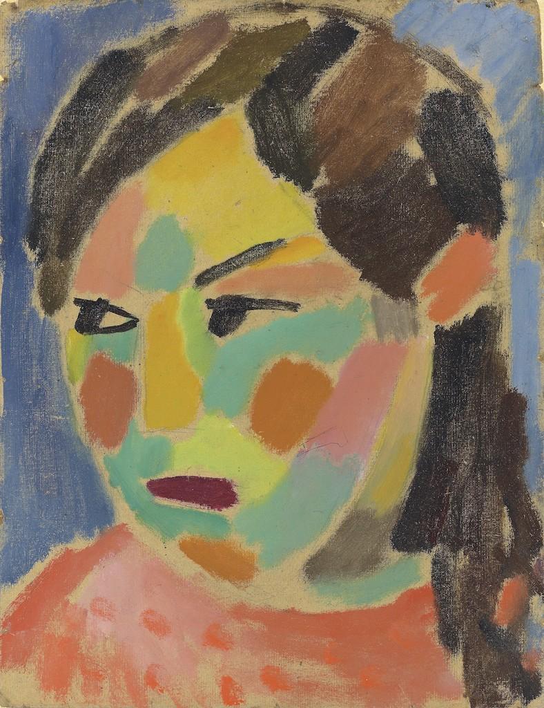 Alexej von Jawlensky (Torschok 1864 - Wiesbaden 1941)  Mädchenkopf   Galerie von Vertes