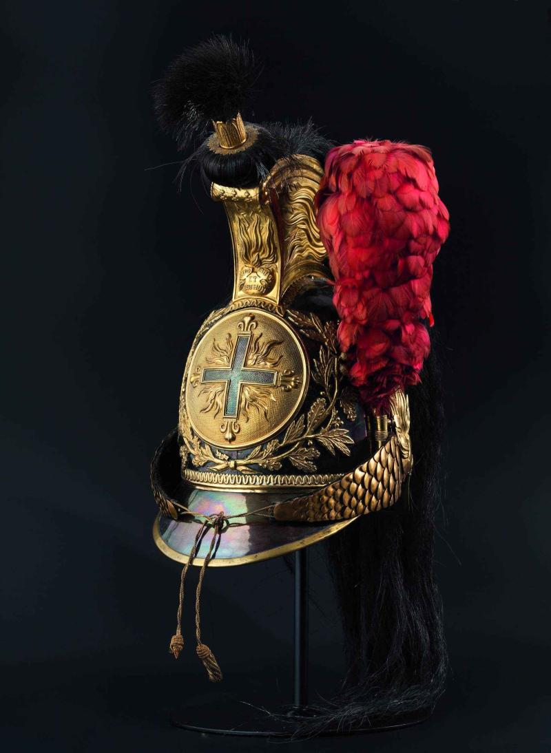 Helm für Mannschaften - Mousquetaires gris de la Maison du Roi, 1814/15. Zuschlag: 12500 Euro