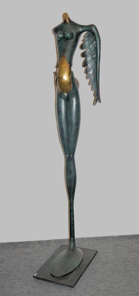 Paul Wunderlich, Große Nike, Bronzeplastik von 1998, H 166/169 cm Paul Wunderlich, Schätzpreis:	3.500 - 3.800 EUR