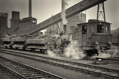 Lok vom „Typ Krefeld“ im Jahr 1972 auf der Zeche Radbod. Foto: Thomas Pflaum