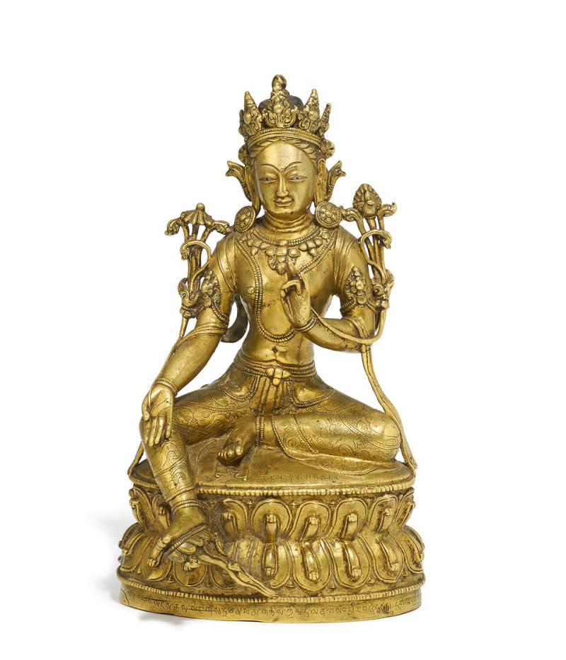 Außergewöhnliche Shyama Tara Westtibet | 15. Jh. Höhe 21cm Taxe: 12.000 – 14.000€