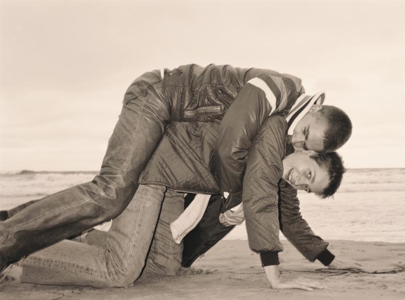 Wolfgang Tillmans, Lutz & Alex on beach, 1992  Courtesy Galerie Buchholz, Berlin/Cologne, Maureen Paley, London, David Zwirner, New York