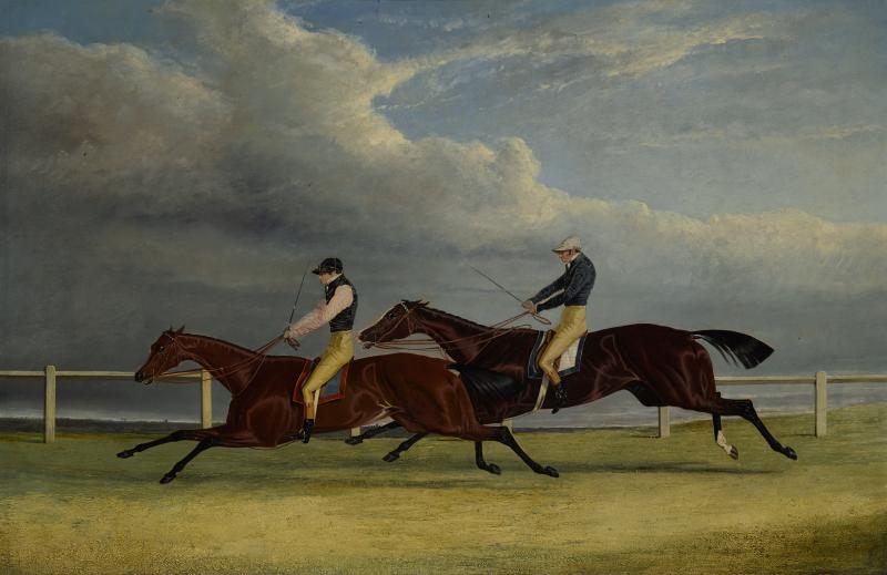 3.Lot 200- John Fredrick Herring, Snr- Matilda and Mameluke The Finish of the 1827 St Leger