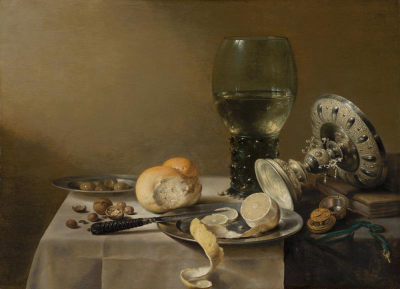 Pieter Claesz Berchem 1597/98-1660 Haarlem Stilleven met tazza, 1636 Paneel, 44 x 61 cm Den Haag, Mauritshuis, schenking Willem baron van Dedem aan de Stichting Vrienden van het Mauritshuis, 2002