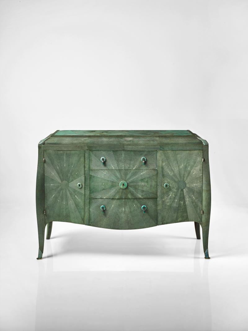 André Groult’s Green Shagreen Commode, Sold for $1.5 Million