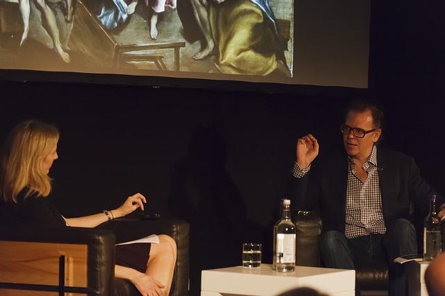 John Currin in conversation with Letizia Treves  Frieze Masters 2013 Photograph by Joe Clark Courtesy of Frieze