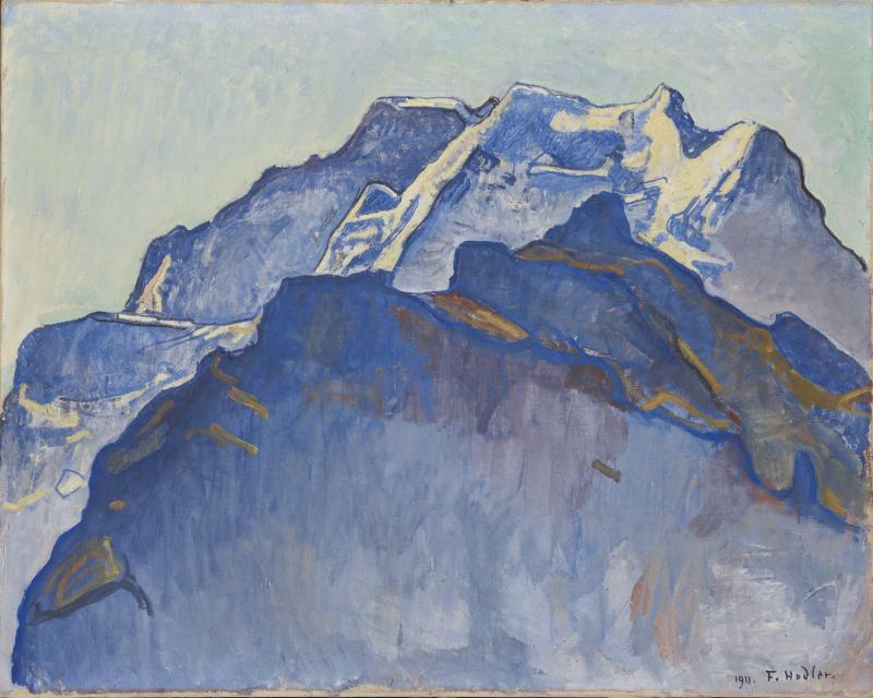 Ferdinand Hodler, Das Jungfraumassiv von Mürren aus, 1911, Öl auf Leinwand, Hahnloser/Jaeggli Stiftung, Winterthur, Foto: Reto Pedrini, Zürich