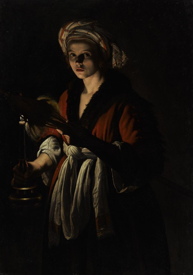 Adam de Coster A Young Woman Holding a Distaff Before a Lit Candle Estimate $1.5/2 million Sold for $4,850,000