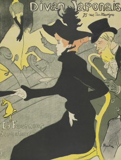 Poster for the Café-concert Le Divan Japonais  Henri de Toulouse-Lautrec, 1893