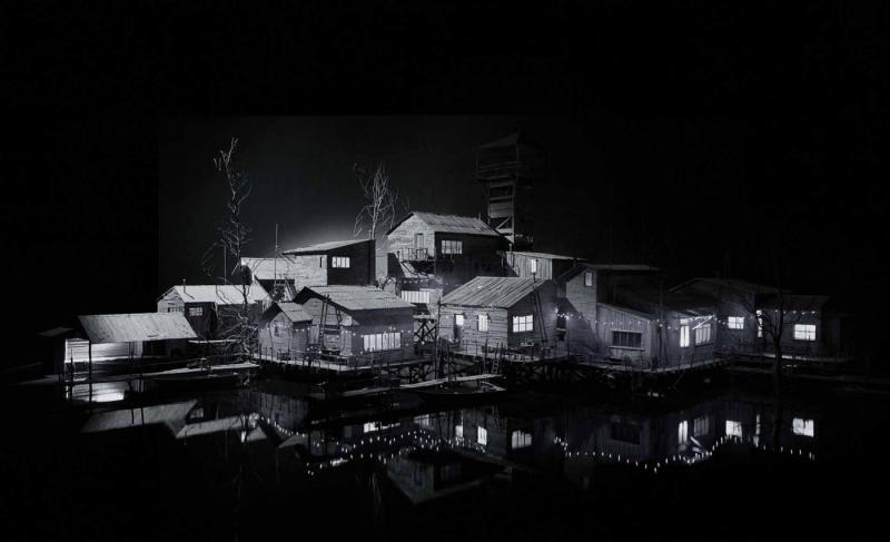 Hans Op de Beeck The Settlement  2013  Sculptural Installation: Wood, mixed media 13 x 10 x 4 m  © Hans Op de Beeck