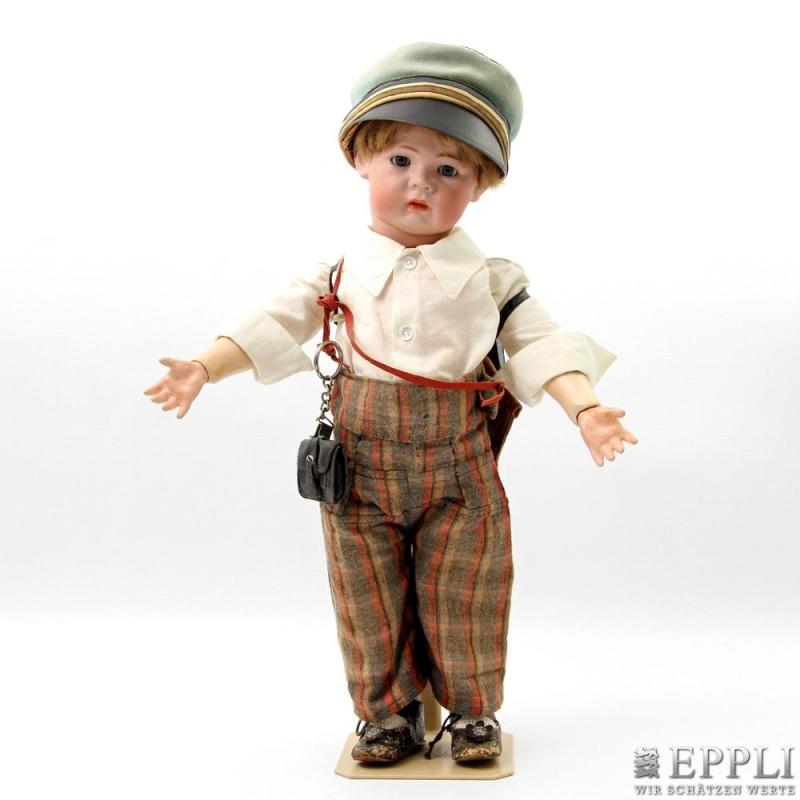 IMON & HALBIG seltene Charakterpuppe "Philip", um 1900,