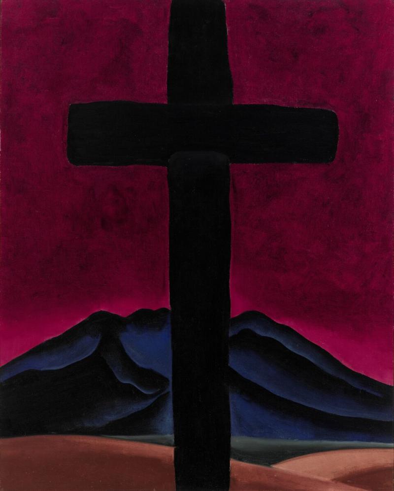 9626 Georgia O'Keeffe, Cross with Red Sky