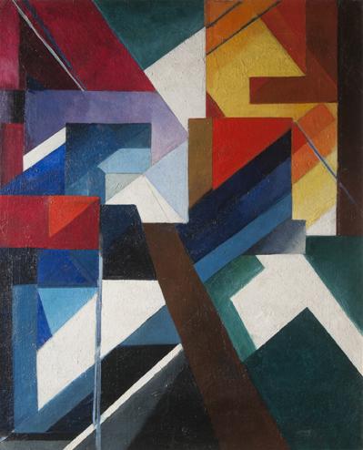 Alexandra Exter Farbkonstruktion, 1921 Öl auf Leinwand 88 x 72 cm Vladimir Tsarenkov's Collection, London