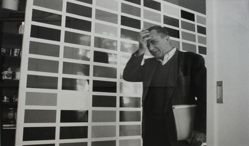 Gerhard Richter im Kölner Atelier 1991 Foto Benjamin Katz VG Bild Kunst Bonn 2017