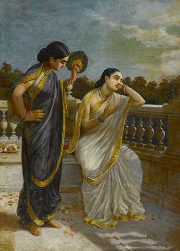 Raja Ravi Varma Untitled (Damayanti) Circa 1890–1900 Oil on Canvas Estimate: 500,000–700,000 USD