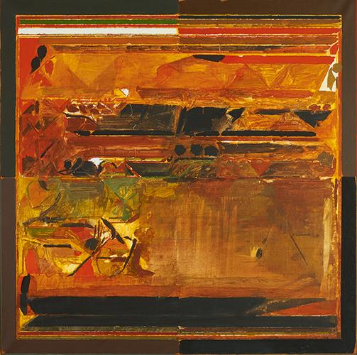 Sayed Haider Raza Paysage, 1983 Acrylic and pencil on canvas Estimate: 200,000–300,000 USD