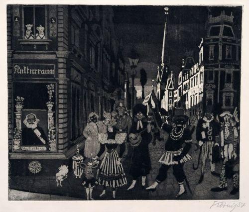 634   Hans Körnig "Fasching in Pieschen". 1957. 350 € Zuschlag		600 €