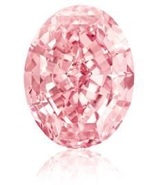 Weighing 59.60 carats, The Pink diamond