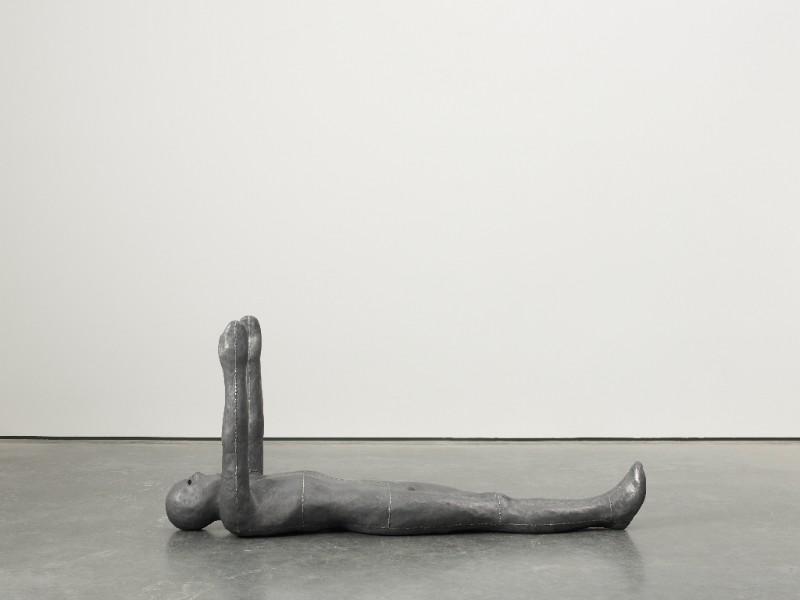 Antony Gormley, Reach, 1983-84 Lead, fibreglass and plaster. 90 x 195 x 52 cm © Antony Gormley.