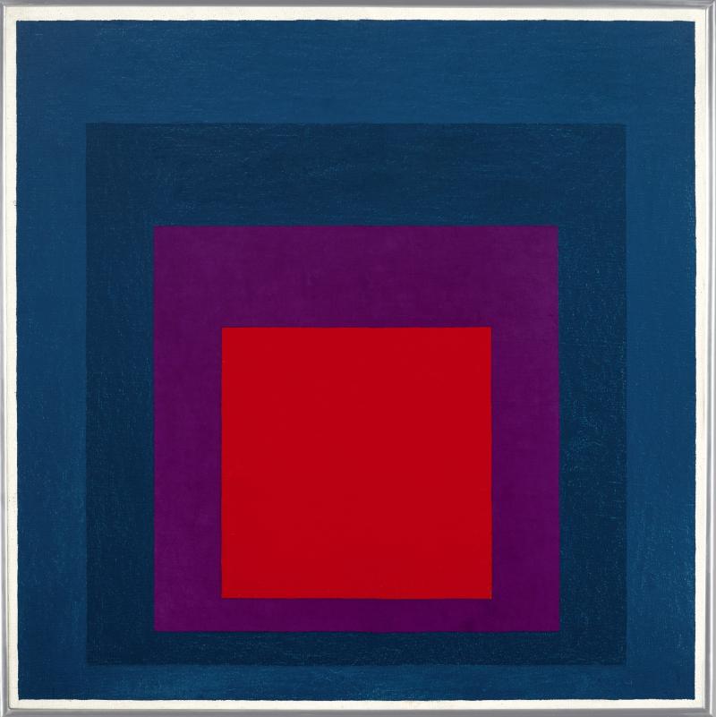 Lot 11- Josef Albers, Homage to the Square Temperate (est, £700,000-1,000,000)