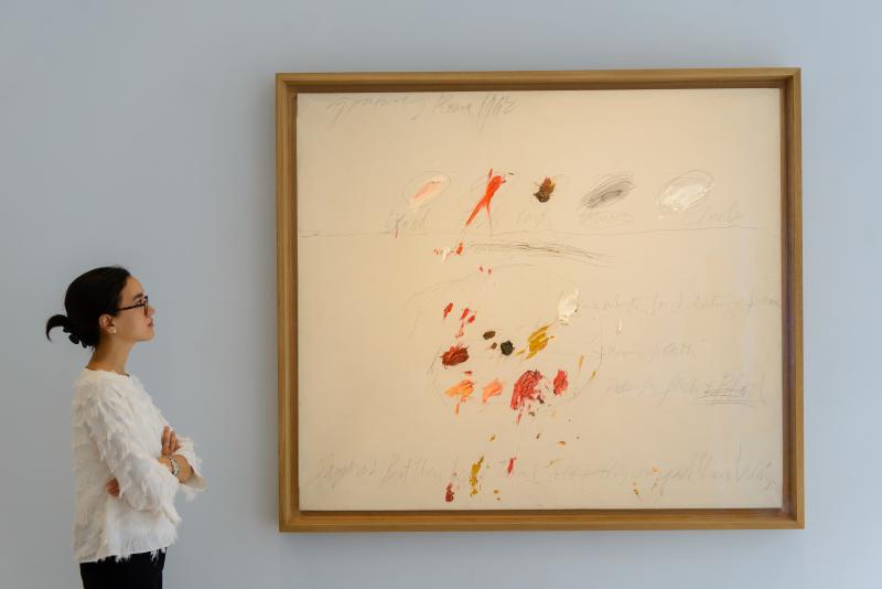 Lot 13, Cy Twombly, Untitled (1963), est. £5.5-7.5 million