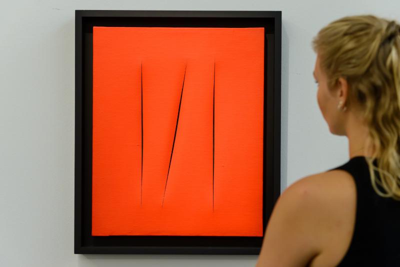 Lot 5, Lucio Fontana, Concetto Spaziale, Attese, 1968 (£1,500,000-2,000,000) (2)