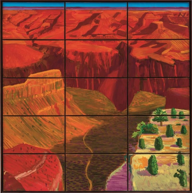 Lot 6- David Hockney, 15 Canvas Study of the Grand Canyon (est. £3,800,000-5,000,000)