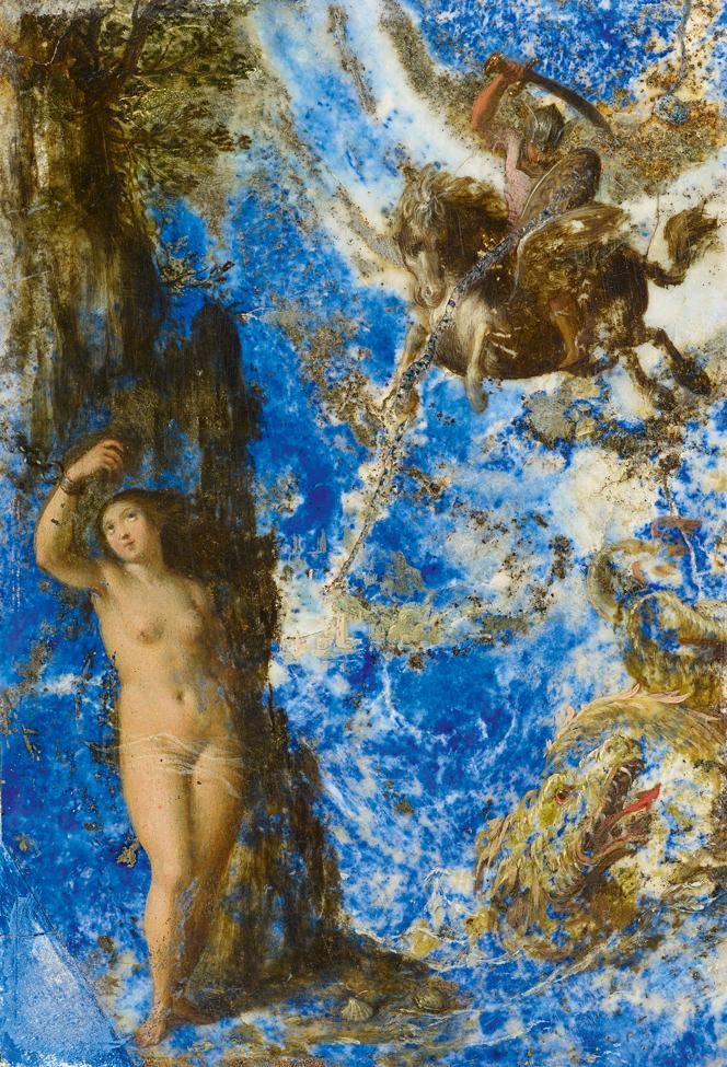 Prager Schule um 1600 Perseus rettet die Andromeda Malerei auf Lapislazuli | 14 x 9,5cm Ergebnis: 21.760 Euro