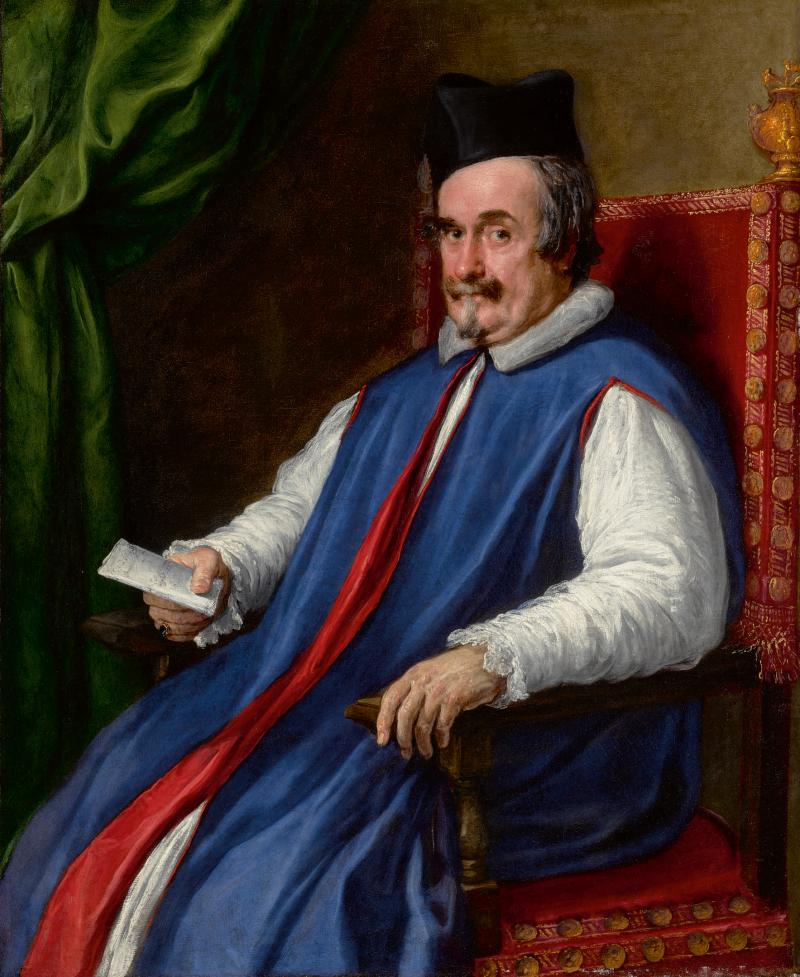 Diego Rodríguez de Silva y Velázquez Portrait Of Monsignor Cristoforo Segni Maggiordomo to Pope Innocent X Estimate $3/4 million