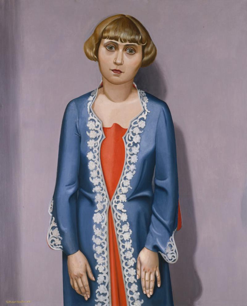 Niklaus Stoecklin Bildnis meiner Frau, 1930 Öl auf Leinwand, 100 x 81 cm Kunsthaus Zürich, Sammlung Dr. H.E. Mayenfisch, 1930 © 2018 ProLitteris, Zürich