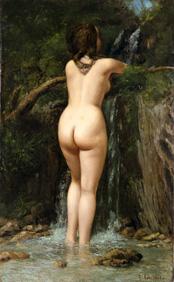 Gustave Courbet  La source, 1862 Öl auf Leinwand, 120 x 74,3 cm  The Metropolitan Museum of Art, New York, H. O. Havemeyer Collection, Bequest of Mrs. H. O. Havemeyer, 1929