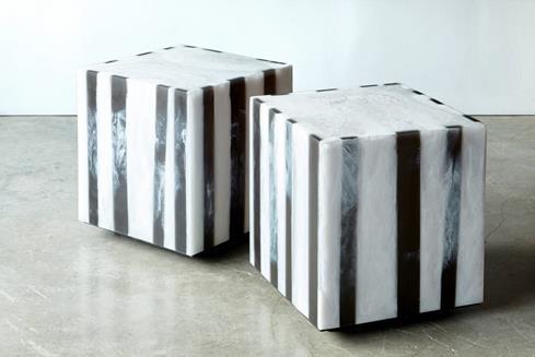 Striped Chief Cube, PRIME collection by Martha Sturdy. Courtesy Raeff Miles