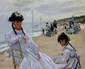 Claude Monet  Sur la plage de Trouville, 1870 Öl auf Leinwand, 38 x 46 cm Musée Marmottan Monet, Paris