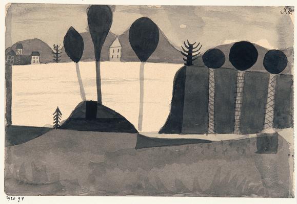 Paul Klee, Park am See (mit Häusern), 1920, Fondazione Gabriele e Anna Braglia, Lugano