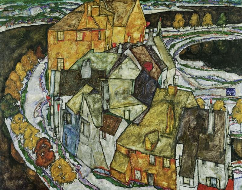 EGON SCHIELE, Der Häuserbogen II („Inselstadt“), 1915 © Leopold Museum, Wien | Foto: Leopold Museum, Wien